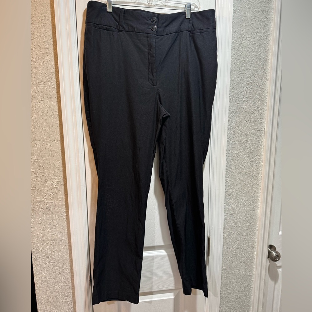 Lane Bryant Classic Black Trousers Size 18